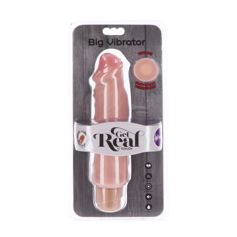 GET REAL - DUAL DENSITY BIG VIBRATOR 20,5 CM SKIN